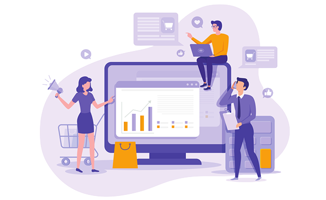 افراد در حال نمایش بخش های مختلف سایت