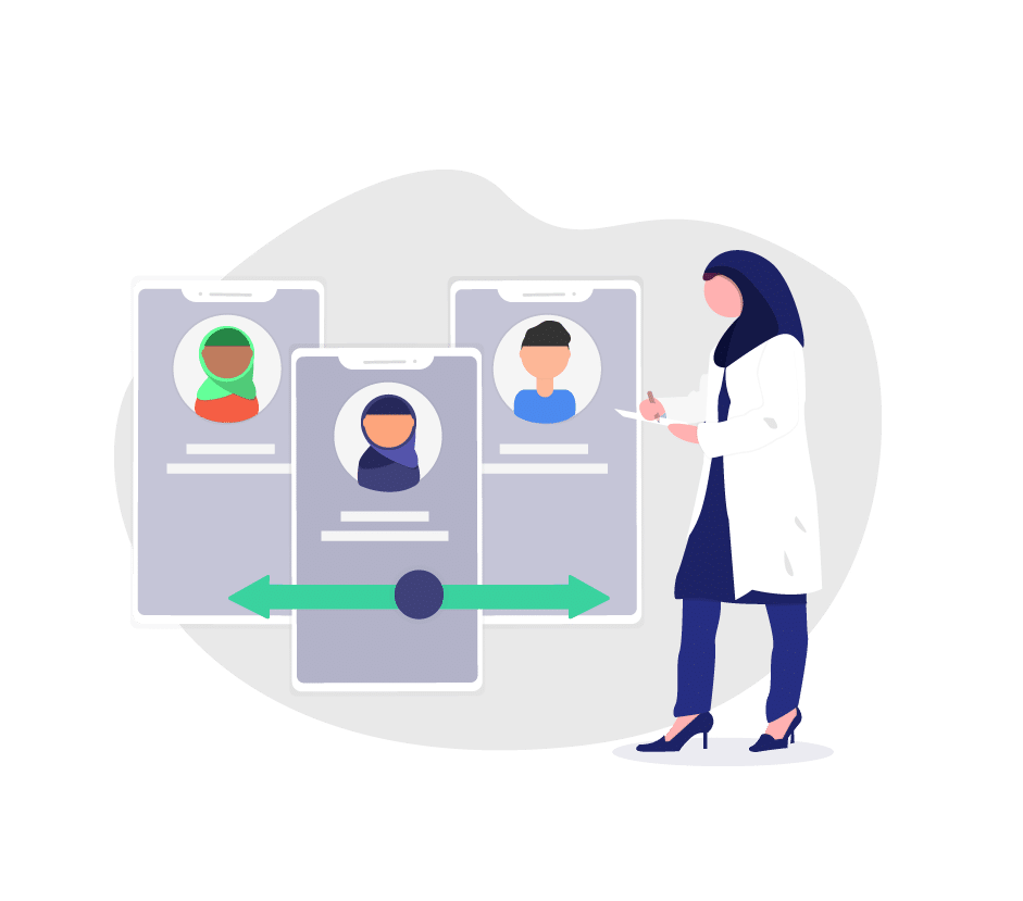 پزشک در حال مشاوره پزشکی از راه دور