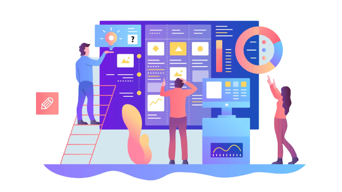 افراد در حال برسی محتوای وب سایت حرفه ای در کرمان