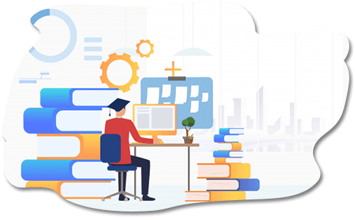 شخصی در حال استفاده از سایت طراحی شده در کرمان