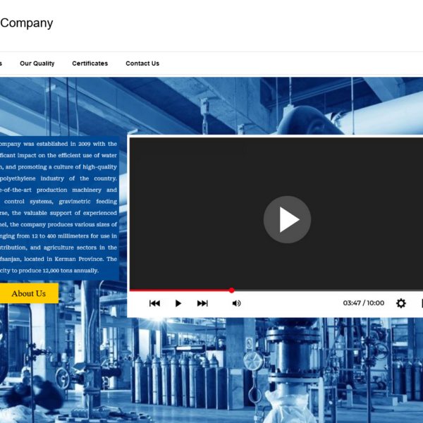 سایت انگلیسی شرکت آبرسانان کرمان